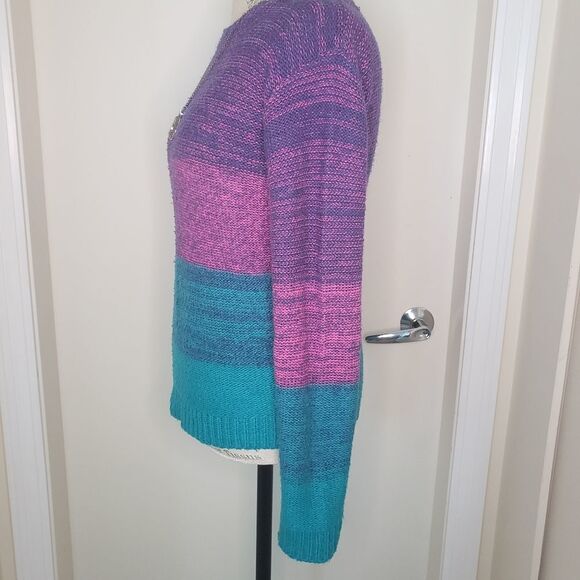 Vintage Stripe Knit Jumper Sweater - Picture 4 of 10